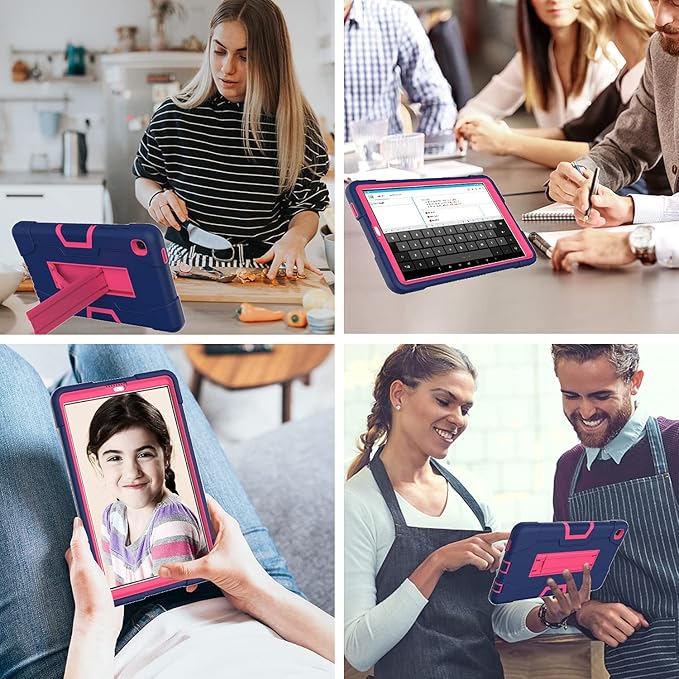 Case for Samsung Galaxy Tab A7 Lite 8.7" 2021, Heavy Duty Hard PC Soft Silicone Shockproof Rugged High Impact Protective Kickstand Case for Galaxy Tab A7 Lite 8.7 inch (SM-T220 SM-T225)