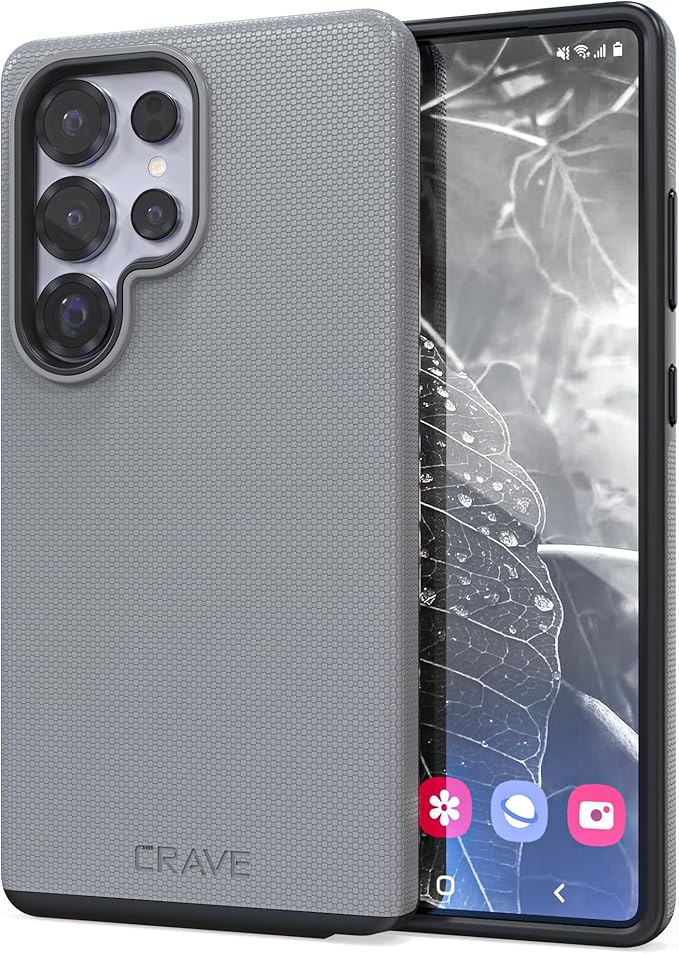Crave Dual Guard Compatible with Samsung Galaxy S25 Ultra Case, Shockproof Protection Dual Layer Case for Samsung Galaxy S25 Ultra - Slate