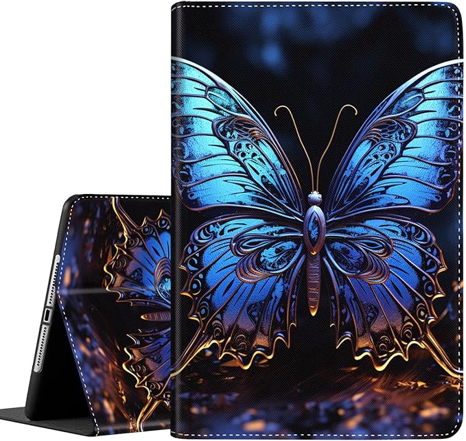 Case for Galaxy Tab A9 Plus ， Auto Sleep/Wake Multi-Angle Viewing Slim Folio Stand Cover for Samsung Galaxy Tab A9+/A9 Plus 11 Inch 2023 (SM-X210/X216/X218), Butterfly Art