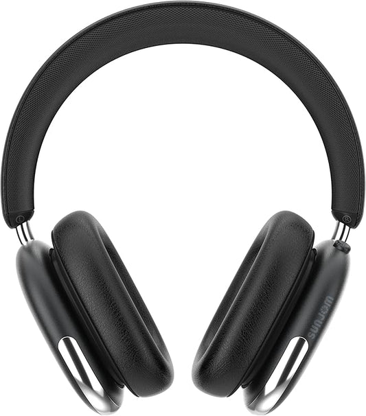 Freepods 120H Playtime Bluetooth ANC/ENC Pro-Level Active Noise Cancelling Over-Ear Headphones Wireless, Headphones with Built-in Microphone Type-C Charging for Call Travel Sports Gym (Black)