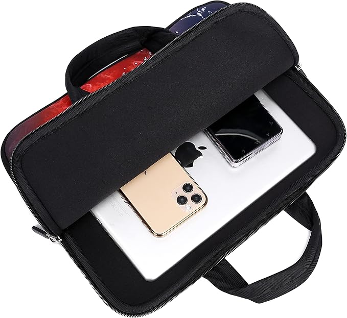 11" 11.6" 12" 12.1" 12.5" inch Laptop Carrying Bag Chromebook Case Notebook Ultrabook Bag Tablet Cover Neoprene Sleeve Fit Apple MacBook Air Samsung Google Acer HP DELL Lenovo Asus(Football Fire)