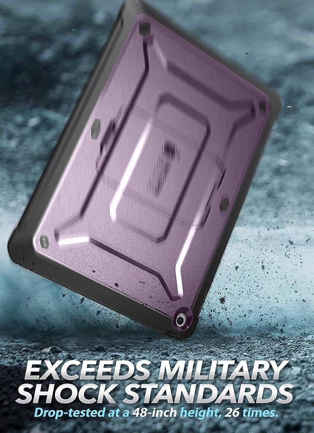 SUPCASE for iPad 9th Generation Case with Screen Protector (Unicorn Beetle Pro), [Built-in Stand] Heavy Duty Rugged Protective Case for iPad 10.2 9th / 8th / 7th Generation (2021/2020/2019), Purple