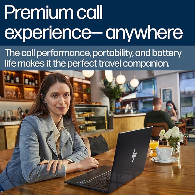 POLY Voyager Legend 50 - Bluetooth Headset - Wireless Headset with Mic - Four Noise-Canceling Mics, AI Noise Block & WindSmart Technology - Connectivity & Smart Call Controls - All-Day Comfort