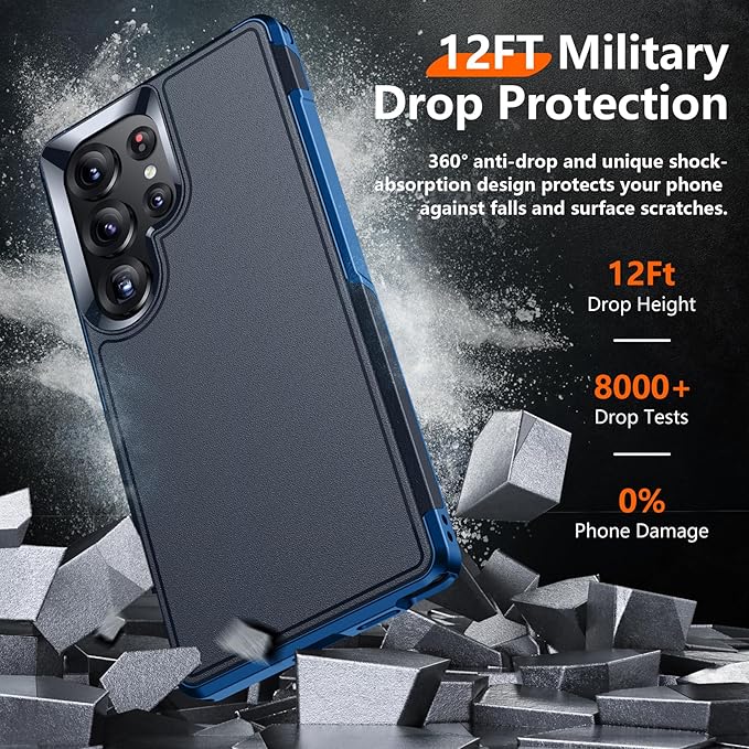 Red2Fire for Samsung Galaxy S25 Ultra Case, [Military Grade Drop Protection] Heavy Duty Full Body Shockproof Protection Non-Slip Phone Case for S25 Ultra Case 6.9 inch