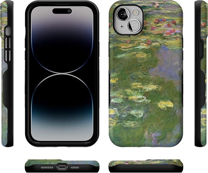 Casely iPhone 14 Case | Monet’s Water Lilies | The Met Museum Collection | Compatible with MagSafe | Bold Protective Design