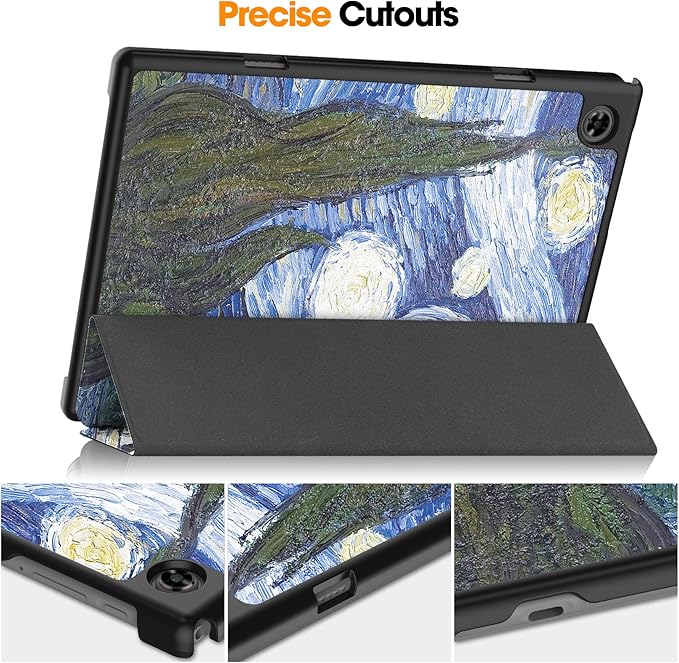 Case for TECLAST M40 Pro 10.1 inch Tablet, Folding Folio Ultra-Thin PU Leather Stand Case Cover for TECLAST M40 Pro / P20HD / P20S Starry Night