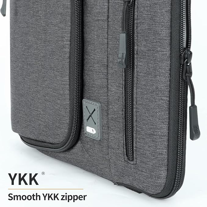 12.9 Inch Tablet Sleeve, Compatible with iPad Pro 12.9 (6th–3rd Gen, M4/M2/M1) with Magic Keyboard, Smart Keyboard Folio, Slim Folio Pro Case & More – Slim, Shockproof, Water-Resistant Case, Dark Grey