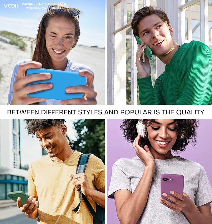 Vooii Compatible with iPhone 16e Case, Liquid Silicone Upgrade [Camera Protection] [Soft Anti-Scratch Microfiber Lining] Shockproof Phone Case for iPhone 16e 6.1 inch - Green