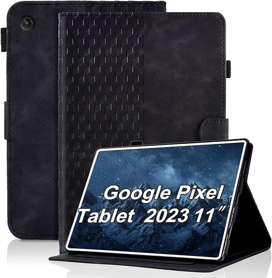 Case for Google Pixel Tablet 11 inch 2023 Magnetic PU Leather Folio Adjustable Stand Case with Card Holder Multi-Angle Viewing Flip Cover for Pixel 11" - Black