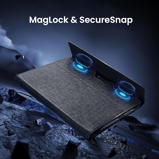 Omnpak Microsoft Surface Pro 11/10/9 Case, Lightweight Protective, Multiple Angle, Stylus Holder, Designed for Surface 11th Edition AI 2024/Pro 9 5G 13" 2022, Compatible with Type Cover Keyboard