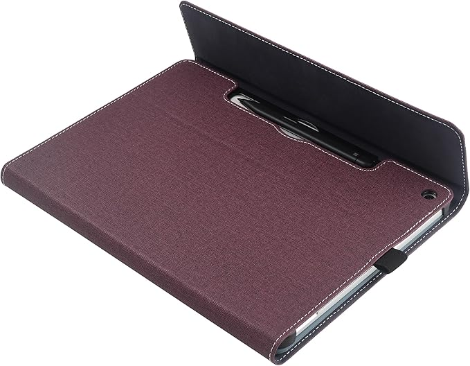Tablet Case for 2025 New Microsoft Surface Pro 1st Edition 12-inch, PU Leather & Hard Shell Laptop Protective Cover with Multi-Angle Built-in Kickstand & Pen Holder (Wine Red)