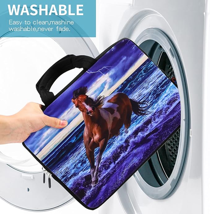 iColor 14 15 15.4 15.6 inch Laptop Handle Bag Computer Protect Case Pouch Holder Notebook Sleeve Neoprene Cover Soft Carring Case for MacBook Dell Lenovo Toshiba HP Chromebook ASUS Acer Horse ICB-04