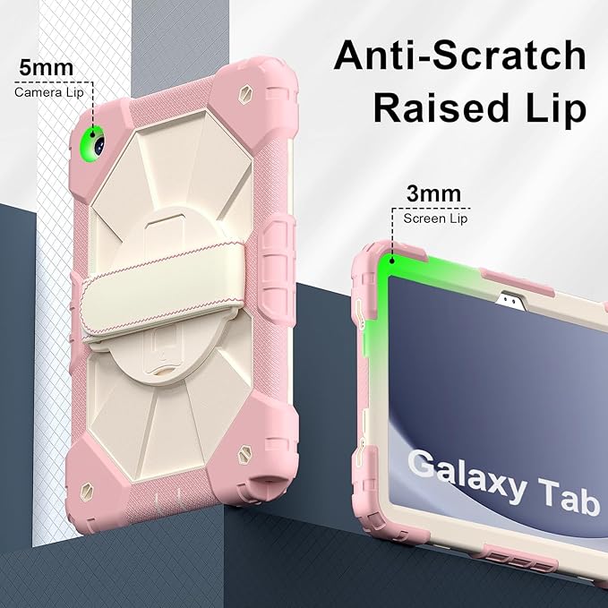 for Samsung Galaxy Tab A9 Plus 11 Inch 2023 (SM-X210/X216/X218), Heavy Duty Hard PC Soft Silicone Shockproof Rugged High Impact Protective Kickstand Case for Samsung A9 Plus Tablet 11 Inch 2023