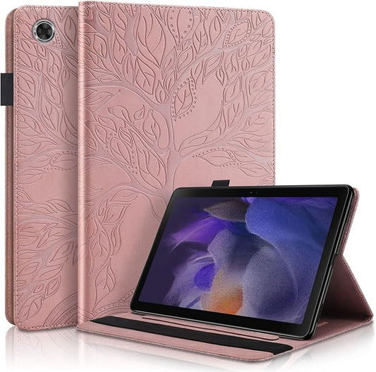Portfolio Cover for Samsung Galaxy Tab A9 Plus Case 5g 11 Inch, Unique Tree Design with Hidden Card Slots, Built-in Magnetic Auto Sleep, Precise Cutouts Compatible with A9+(Sm-X210/X216/X218) Pink