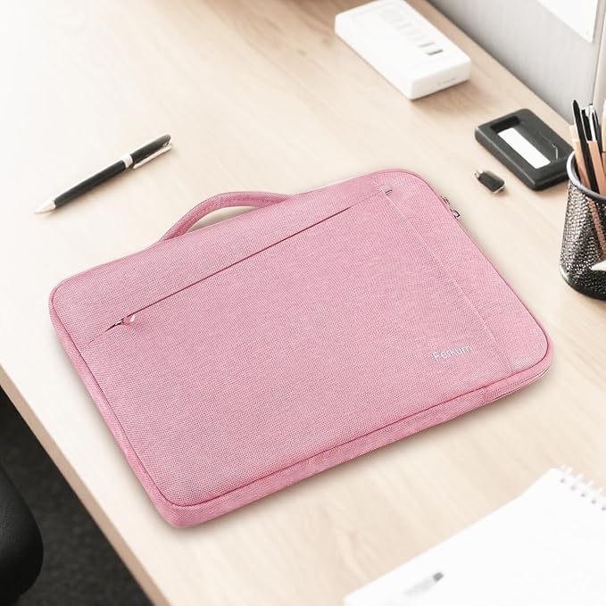 Ferkurn Laptop Case Sleeve for Men Women Chromebook Case Compatible with MacBook Air/Pro Lenovo Surface HP Dell ASUS Acer, 13.3 inch, Pink