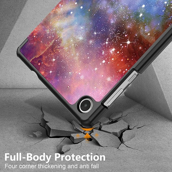 Case for Lenovo Tab M8 4th Gen 2023, Folding Folio Ultra-Thin PU Leather Stand Case Cover for Lenovo Tab M8 4th Gen TB-300FU Outer Space