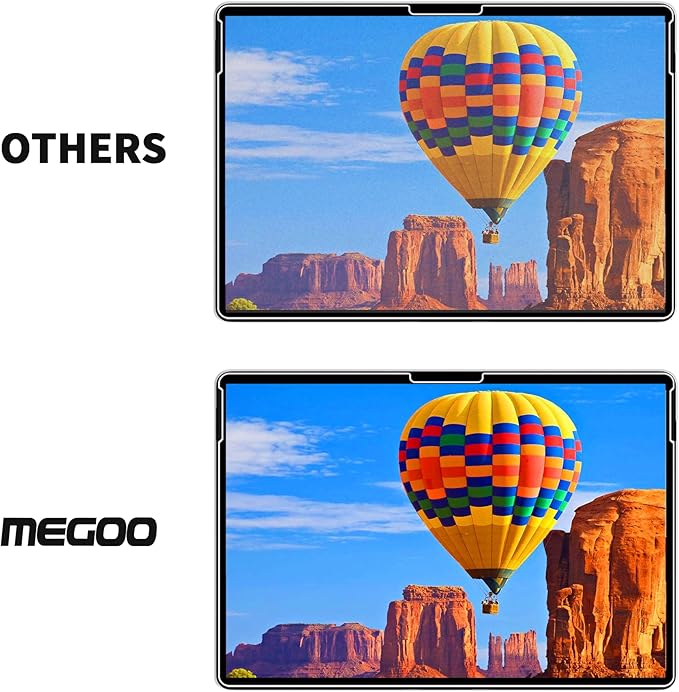 Megoo Crystal Sense Screen Protector for Surface Pro 12 inch (2025), Ultra-Thin 9H Glass, HD Transparency, High Touch Sensitivity, Case Friendly, Smudge-Resistant, 2 Pack