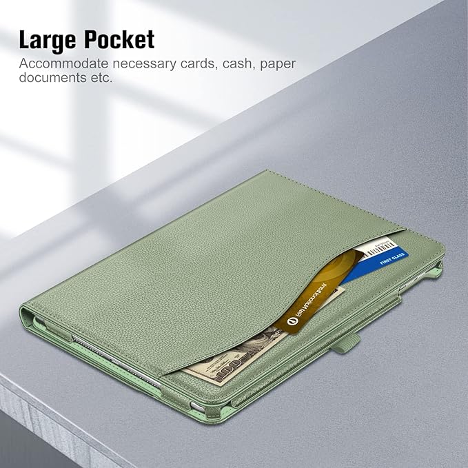 Fintie Case for iPad 9th / 8th / 7th Generation (2021/2020/2019) 10.2 Inch - [Corner Protection] Multi-Angle Viewing Stand Cover with Pocket & Pencil Holder, Auto Sleep Wake, Sage Green