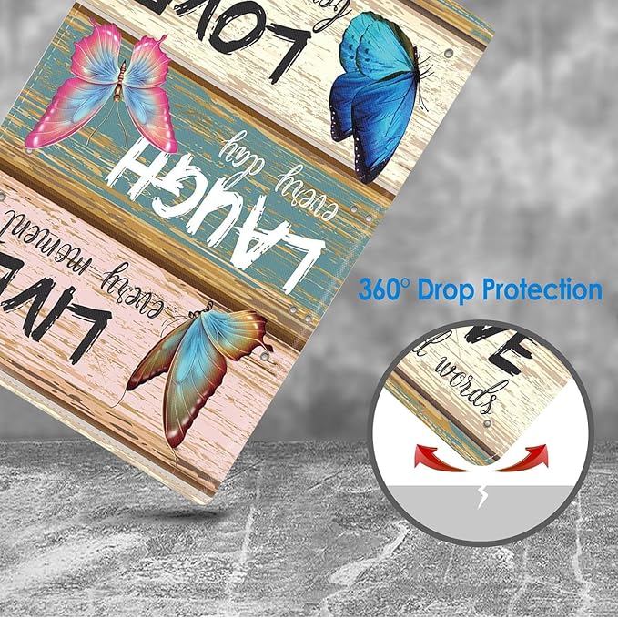 Case for Samsung Galaxy Tab A 10.1 2019 (SM-T510/T515/T517), Slim Lightweight PU Leather Stand Cover with Auto Wake/Sleep for Galaxy Tab A 10.1 Inch - Inspirational Quote Live Laugh Love