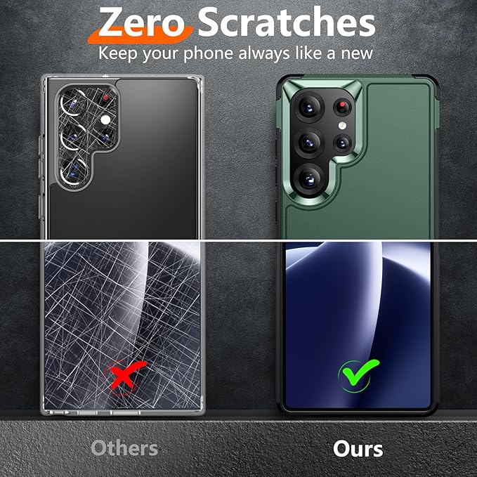 Red2Fire for Samsung Galaxy S25 Ultra Case, [Military Grade Drop Protection] Heavy Duty Full Body Shockproof Protection Non-Slip Phone Case for S25 Ultra Case 6.9 inch