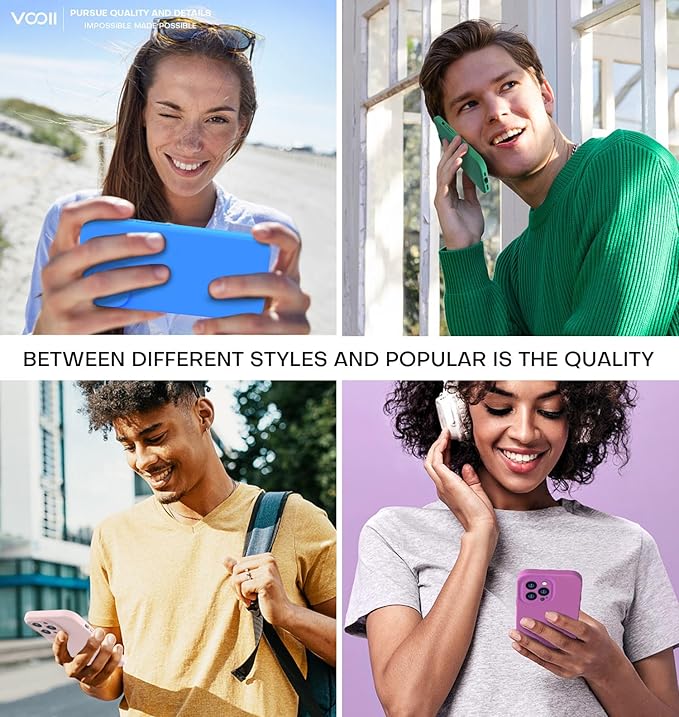 Vooii Compatible with iPhone 13 Pro Case, Liquid Silicone Upgrade [Camera Protection] [Soft Anti-Scratch Microfiber Lining] Shockproof Phone Case for iPhone 13 Pro 6.1 inch - Chalk Pink