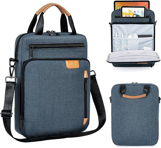 9-11 Inch Tablet Sleeve Bag,Padded Protective Travel Carrying Case for iPad Pro M4 11", iPad Air M2 5/4th 10.9", Air 3th 10.5", iPad 10th 10.9", 9/8/7th 10.2", Samsung Galaxy Tab A9+/A8/A7/S8/S7, Blue