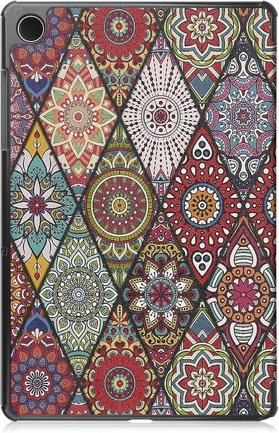 Smart Case for Samsung Galaxy Tab S10+ 2024/Tab S9 FE+/S9+ 2023 12.4-Inch, Ratesell Lightweight Trifold Stand Smart Case Cover with Auto Wake/Sleep Mandala
