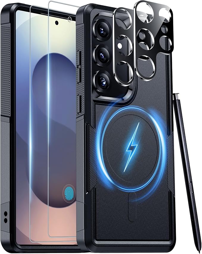 Red2Fire for Samsung Galaxy S25 Ultra Case, [Compatible with Magsafe][Military Grade Drop Protection] Heavy Duty Full Body Shockproof Protection Non-Slip Phone Case for S25 Ultra Case 6.9 inch