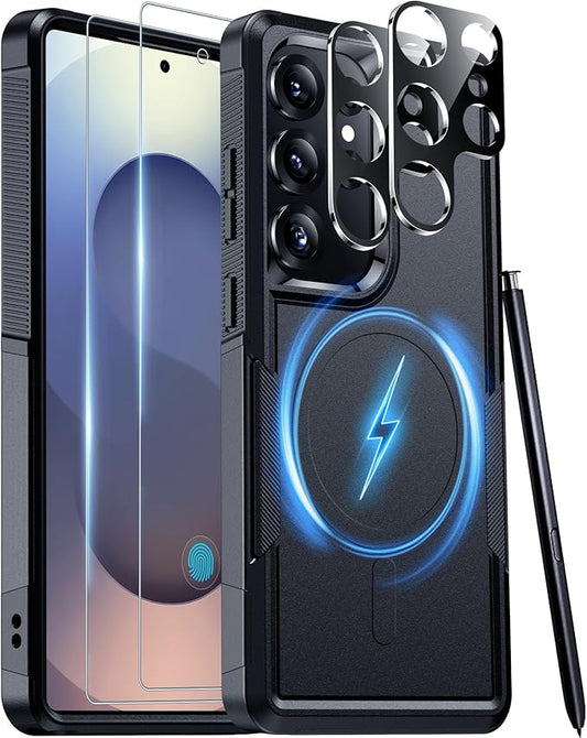 Red2Fire for Samsung Galaxy S25 Ultra Case, [Compatible with Magsafe][Military Grade Drop Protection] Heavy Duty Full Body Shockproof Protection Non-Slip Phone Case for S25 Ultra Case 6.9 inch