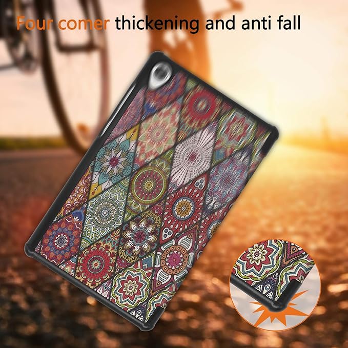 Case for Lenovo Tab M8 8.0'', Smart Case Trifold Stand Slim Lightweight Case Cover for LenovoTab M8 Gen 3 2022/Tab M8 HD LTE 2021/ Tab M8 HD/Smart Tab M8/Tab M8 FHD 2019 M8 8" Tablet Mandala