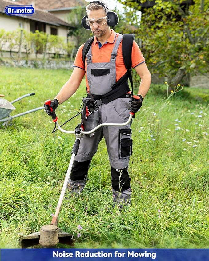 Dr.meter Ear Protection Earmuffs for Gun Range, 2 PACK SNR 35dB Hearing Protection Ear Muffs Noise Cancelling Headphones For Adult, Protective Ear Muff for Range Mowing Wood Work Monster Jam