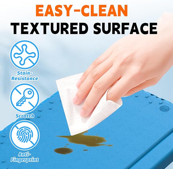 for Lenovo Tab M11 Case with Rotating Handle Stand, New Kids Heavy Duty Shockproof Cover for Lenovo Tab M11/Tab K11 LTE 11" 2024, Blue