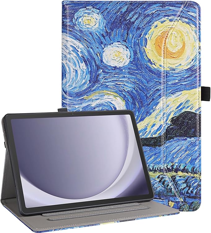 for Samsung Galaxy Tab A9 Plus Case Multiangle Stand for Samsung Tab A9 Plus Tablet Case 11 Inch SM-X210/SM-X216/SM-X218,Starlit Sky