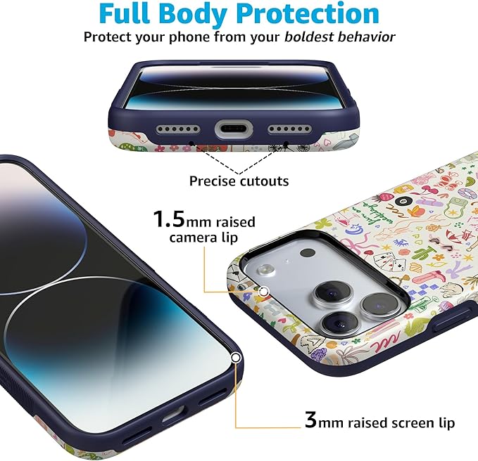 Casely iPhone 17 Pro Case | All The Fun Things | Fun on Weekdays | Compatible with MagSafe | Bold Protective Design