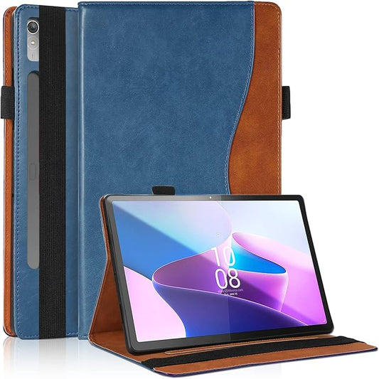 Case for Lenovo Tab P11 Pro 11.2" 2nd Gen 2022 (TB-138FC/TB-132FU) Bussiness Premium PU Leather Stand Folding Folio Cover for Lenovo Pad Pro 2022 Modle Shell Cover 11.2 inch -Navy Blue