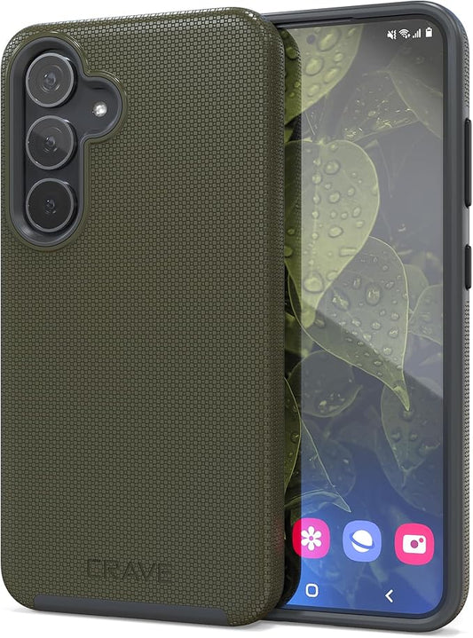 Crave Dual Guard for Samsung Galaxy S24 Case, Shockproof Protection Dual Layer Case for Samsung Galaxy S24 - Sage