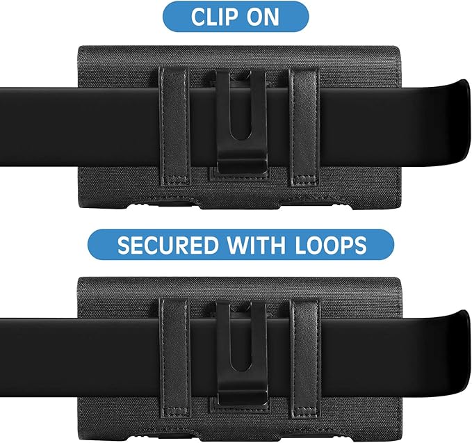 BECPLT for Galaxy S24 Ultra 5G Holster Case,Galaxy S23 Ultra S22 Ultra 5G S22+ 5G S21 Ultra 5G Nylon Holster Belt Case with Clip/Loops Belt Pouch Holder for Galaxy Note 20 Ultra S20+ S20 Ultra 5G