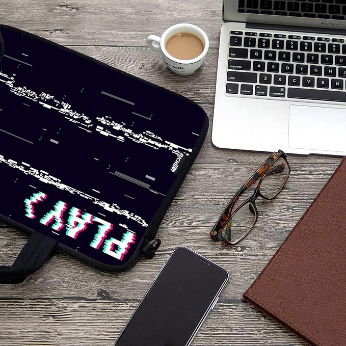 RICHEN 14 15 15.4 15.6 inch Laptop Shoulder Bag Messenger Bag Notebook Handle Sleeve Neoprene Carriyng Travel Case with Accessories Pocket (14-15.6 inch, PLAYS)