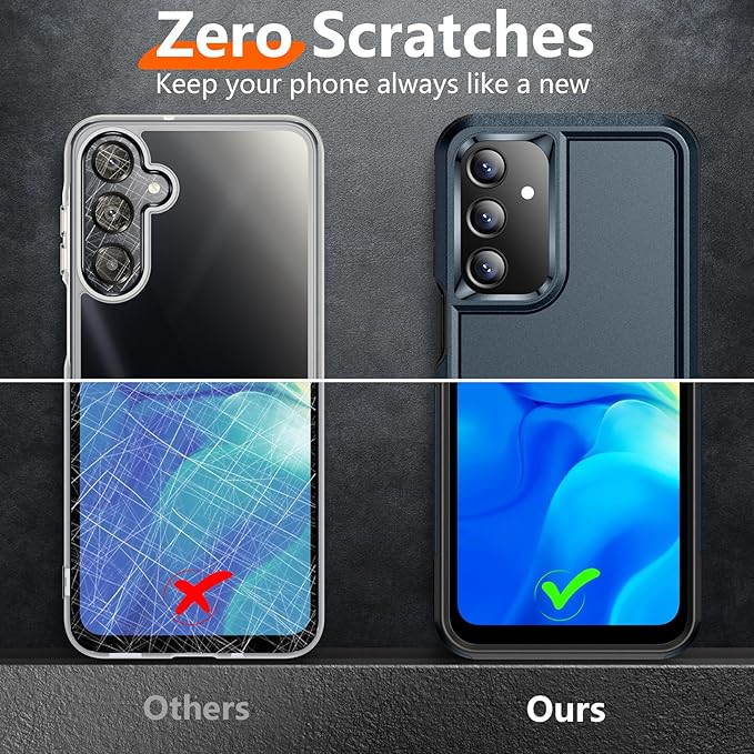 Red2Fire Designed for Samsung Galaxy A16 5G Case, [Military Grade Drop Protection] Non-Slip Heavy Duty Full Body Shockproof Protection Phone Case Galaxy A16 5G Case,Dark Blue