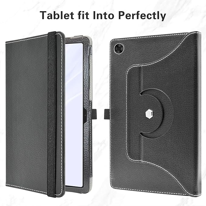 MAMA MOUTH for Galaxy Tab A9 Plus Rotating Case,360 Degree Rotary Stand with Cute Pattern Cover for Samsung Galaxy Tab A9 Plus 2023 (SM-X210 /SM-X215 /SM-X216) 11" Tablet,Black