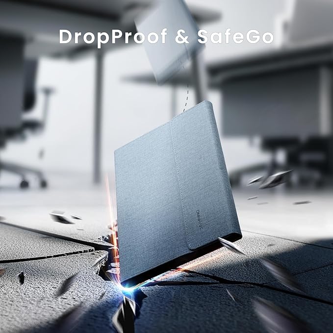 Omnpak Microsoft Surface Pro 11/10/9 Case, Lightweight Protective, Multiple Angle, Stylus Holder, Designed for Surface 11th Edition AI 2024/Pro 9 5G 13" 2022, Compatible with Type Cover Keyboard