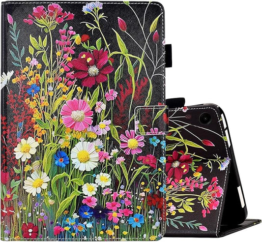 Case for Galaxy Tab A9+ Plus 11 Inch 2025 2024 2023 (SM-X210/X216/X218), Galaxy A9 11 Inch Case, Cute PU Leather Folio Stand Cover for Galaxy Tab A9 Plus, Auto Wake/Sleep - Colorful Flowers
