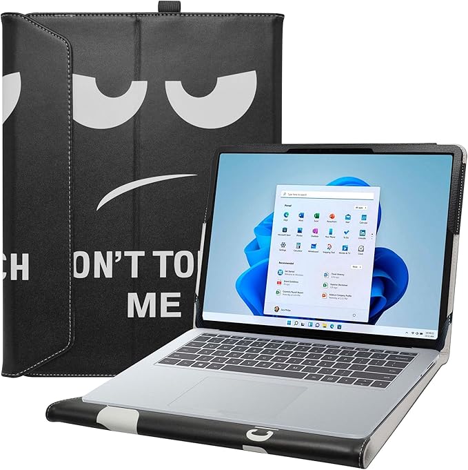 Bige for Surface Laptop Studio 2 2023 Case, PU Leather Folio 2-Folding Stand Cover for Microsoft Surface Laptop Studio 2 14.4" Tablets, Don't Touch