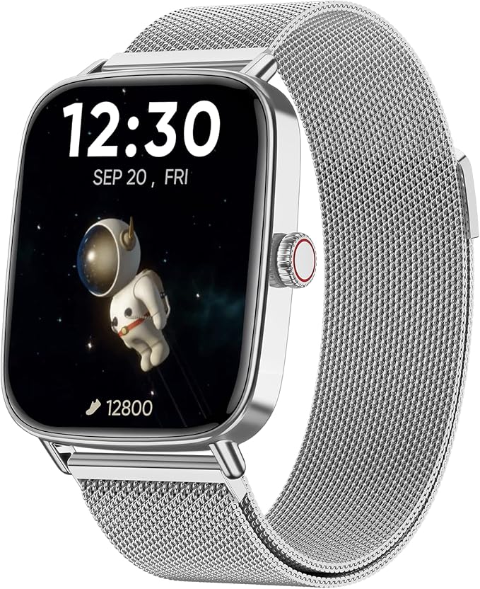 Fitpolo Smart Watch for Men Women, 1.85" HD Touchscreen Fitness Tracker, Make/Answer Calls, Heart Rate SpO2 Monitor, IP68 Waterproof, Sleep & Activity Tracking Smartwatch for Android Phones iPhone