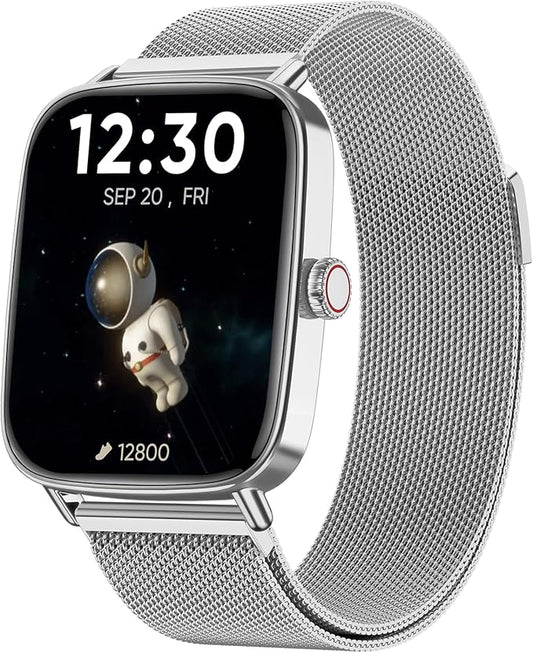 Fitpolo Smart Watch for Men Women, 1.85" HD Touchscreen Fitness Tracker, Make/Answer Calls, Heart Rate SpO2 Monitor, IP68 Waterproof, Sleep & Activity Tracking Smartwatch for Android Phones iPhone