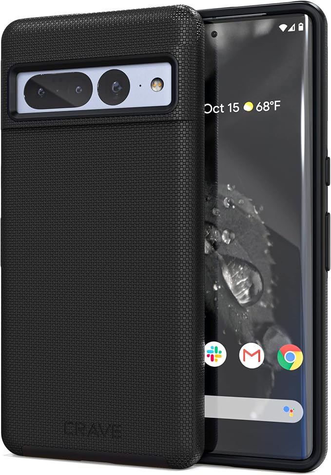 Crave Dual Guard for Google Pixel 7 Pro Case, Shockproof Protection Dual Layer Case for Google Pixel 7 Pro - Black