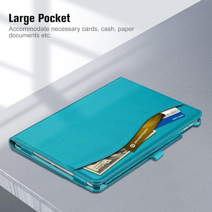 Fintie Case for iPad 9th / 8th / 7th Generation (2021/2020/2019) 10.2 Inch - [Corner Protection] Multi-Angle Viewing Stand Cover with Pocket & Pencil Holder, Auto Sleep Wake, Legacy Teal