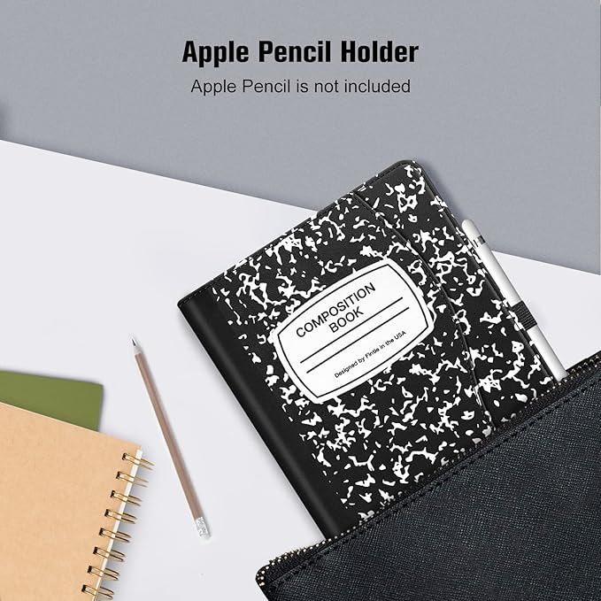 Fintie Case for iPad 9th / 8th / 7th Generation (2021/2020/2019) 10.2 Inch - [Corner Protection] Multi-Angle Viewing Stand Cover with Pocket & Pencil Holder, Auto Sleep Wake, Composition Book