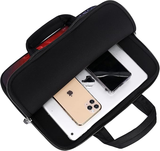 11" 11.6" 12" 12.1" 12.5" inch Laptop Carrying Bag Chromebook Case Notebook Ultrabook Bag Tablet Cover Neoprene Sleeve Fit Apple MacBook Air Samsung Google Acer HP DELL Lenovo Asus(Basketball Fire)