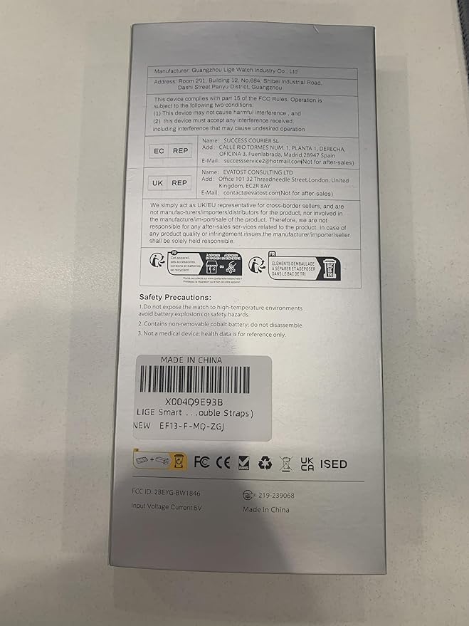 LIGE Smart Watch with 1.85" HD Large Screen, Android iPhone Smart Watches for Men with 1000mAh Battery/LED Flashlight/50M Waterproof/,120+ Sports Fitness Tracker Watch, Silver (Double Straps)